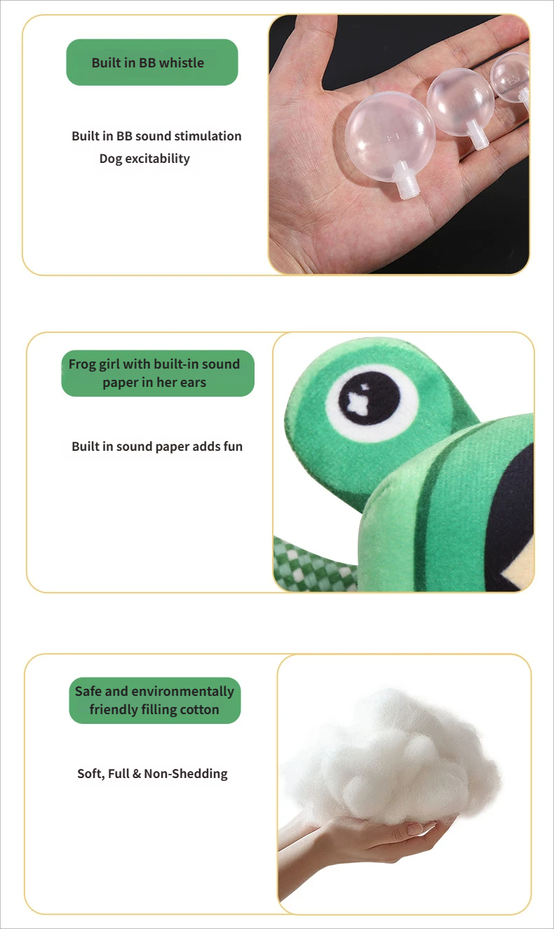 Chewing toy - noise maker toy Soft plush interactive toy for cuddle and chew time