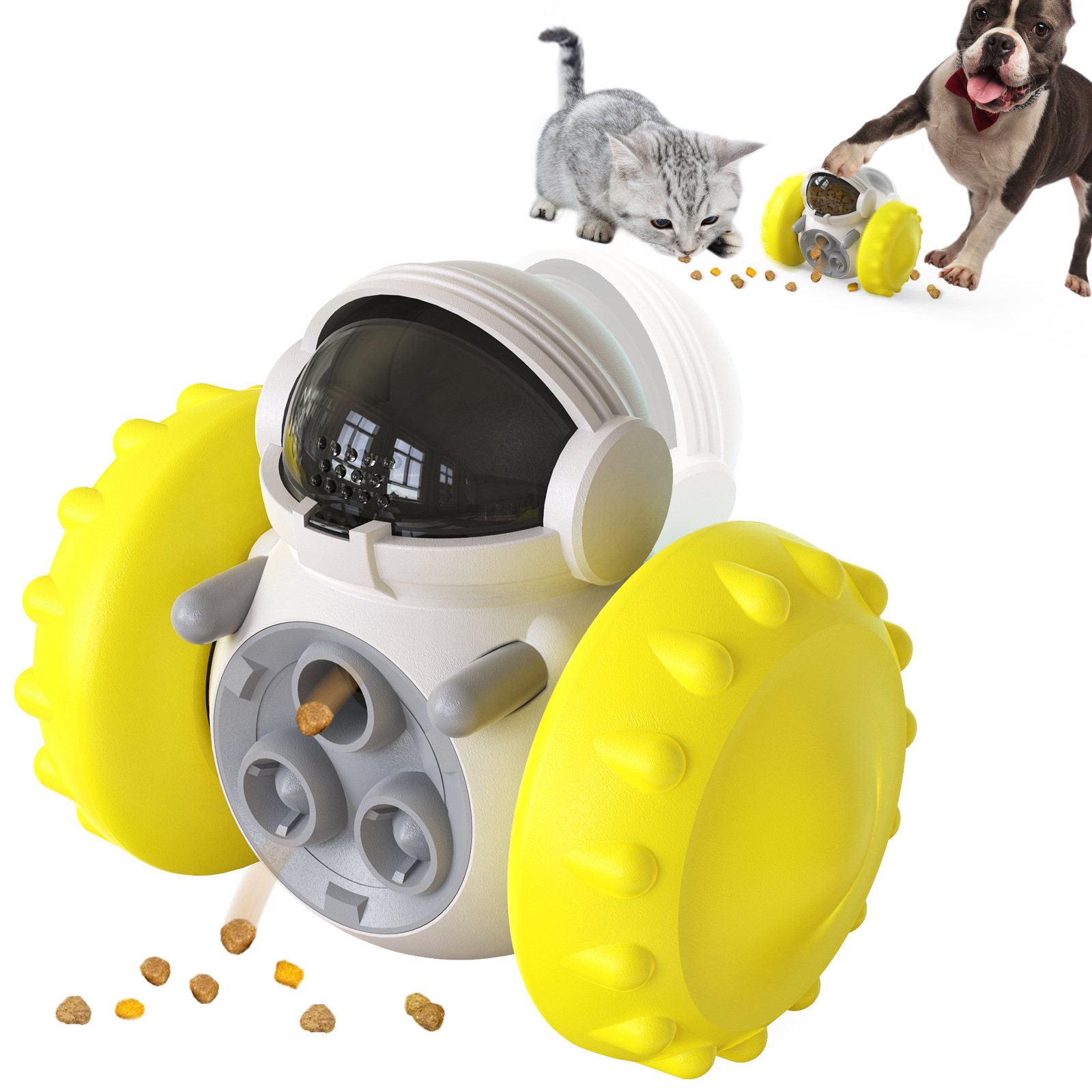 Dog and cat toys Balancing Vehicles - Slow Feeder Automatic cat feeder Best automatic cat feeder Easy to Clean