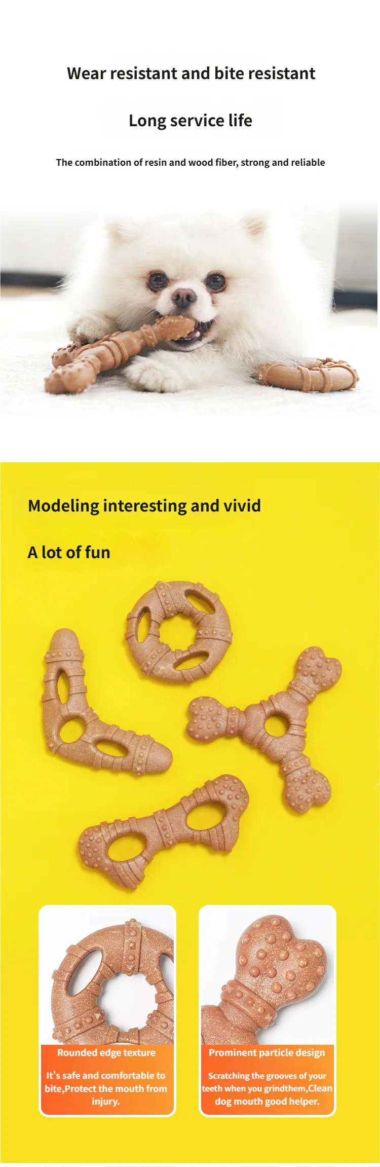Best Teething Toys for Puppies - 4 Pack Aggressive Chewer Toys Good Toys for Teething Dogs