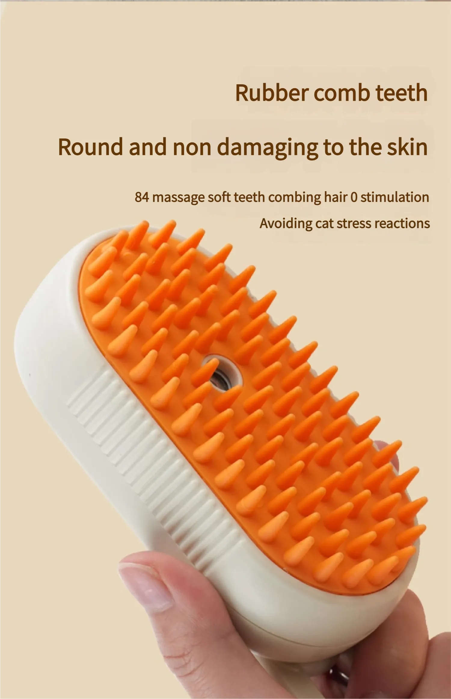 Pet spray massage comb - Pet spray massage comb for dogs Cat spray massage comb with detangler Steam Grooming Tool for Cats Dogs