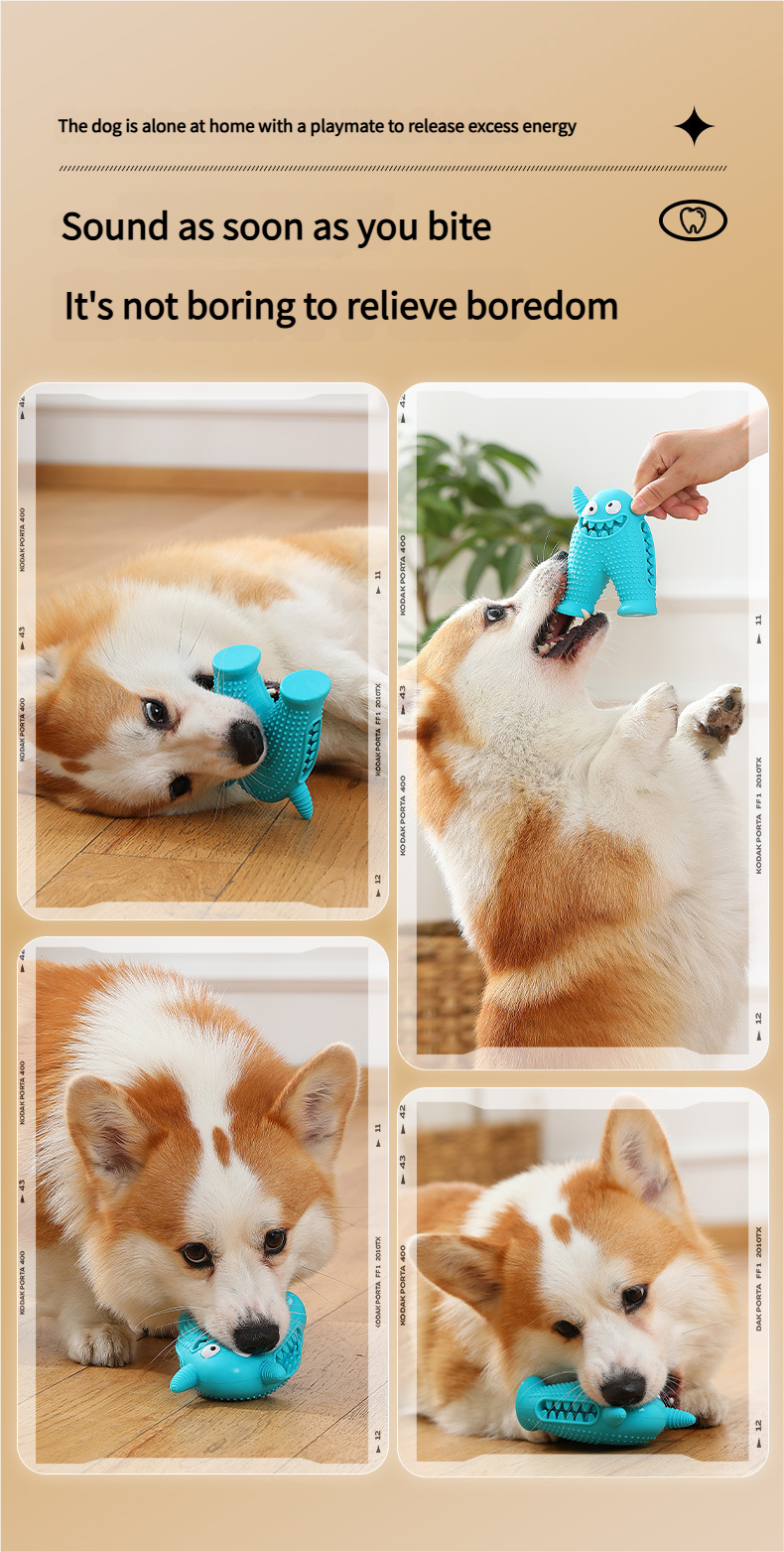 Dog teething sound toy - Best teething toys for puppies Pet toy Dog teething and biting toy Waterproof for Indoor Outdoor