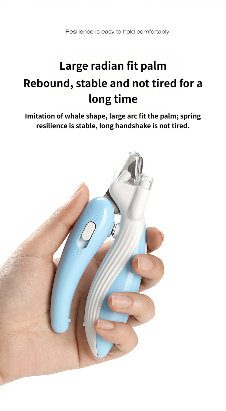 Nail Clippers with Light - Dog Paw Trimmer Cat Paw Clippers for Small Medium Large Pets