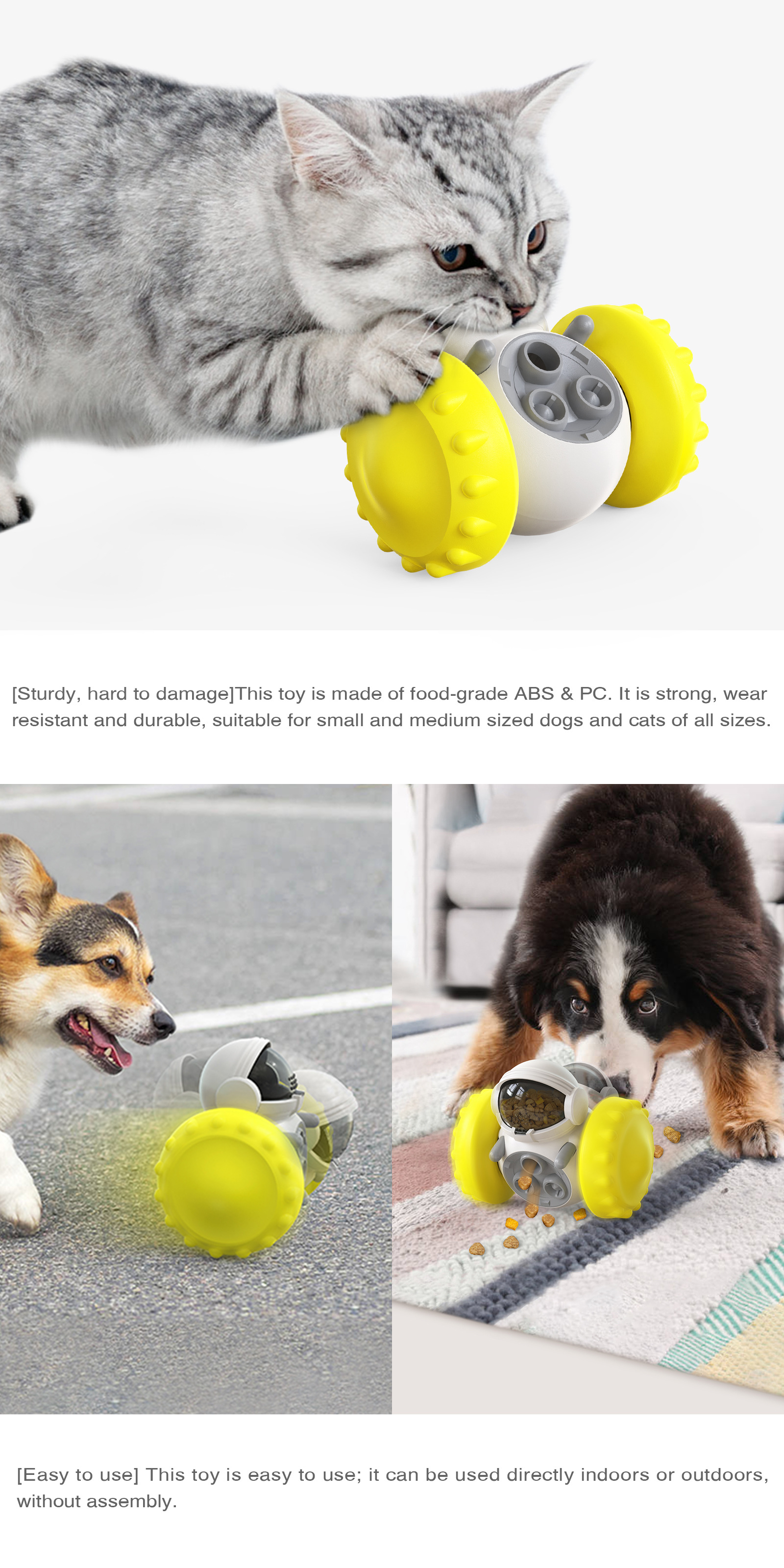 Best automatic cat feeder - Automatic cat feeder Dog and cat toys Balancing Vehicles Slow Feeder Dental Health