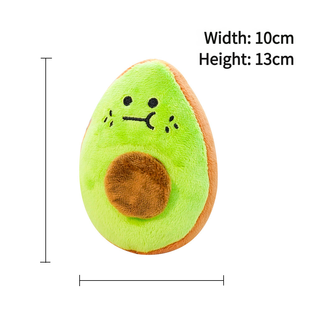 Pet plush avocado sound toy - Pet stuffed animal Dog stuffed animals Lightweight for Travel & Training