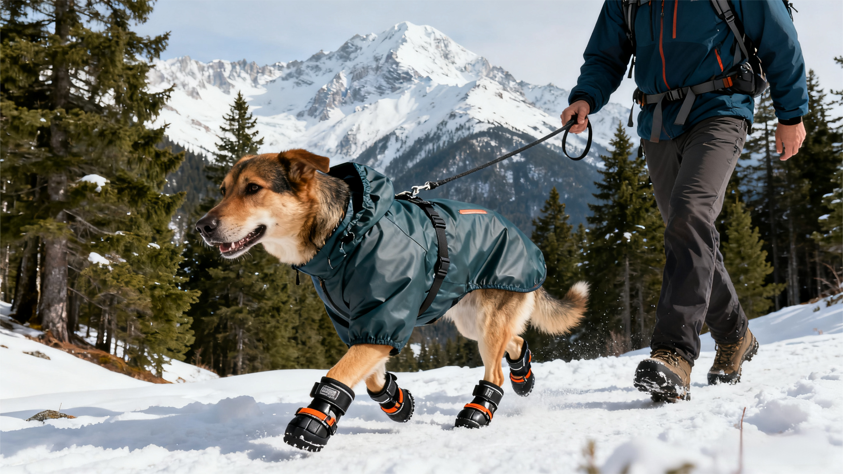 Pet Winter Safety - Winter pet supplies Pet winter jacket and cold-weather gear for outdoor activities