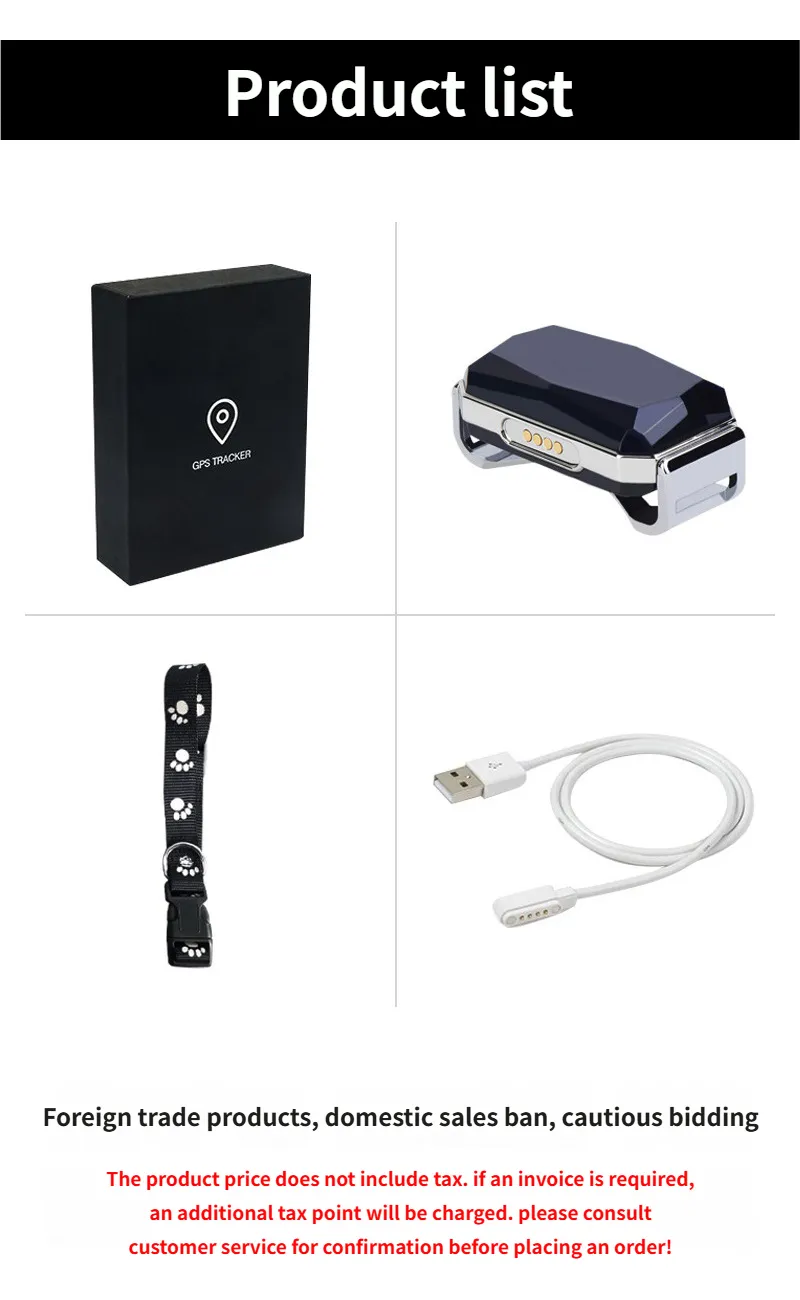 GPS Tracker for Dogs - Smart Pet Activity Cat GPS Tracker Weather-Resistant Pet GPS Location Device