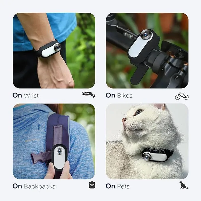 Cat and dog collar cameras - Video mini body cameras Outdoor sports cameras Long Battery Life Pet Collar Camera