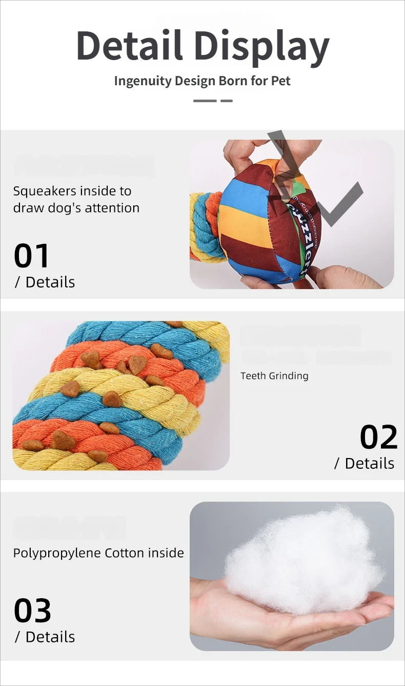 dog teething toys - dog toy Noisy rainbow puppy teething toys for active dogs
