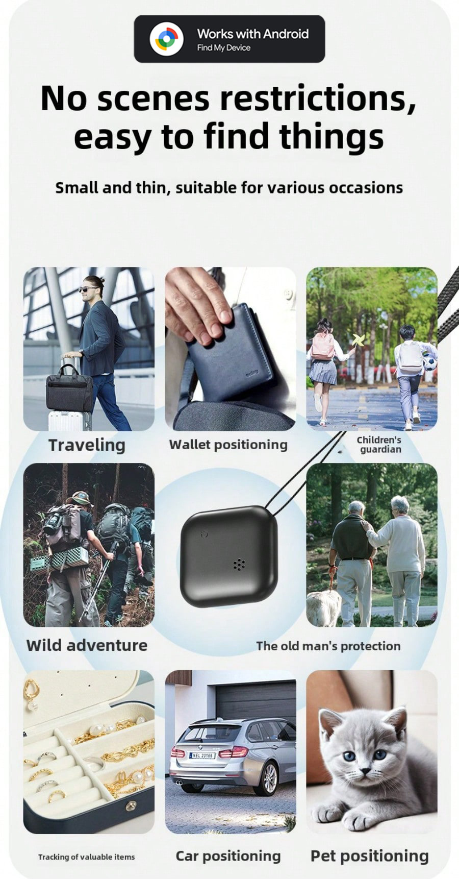 GPS tracking device for dogs - Bluetooth Pet Tracker Android Pet Tracker Wireless Rechargeable Device