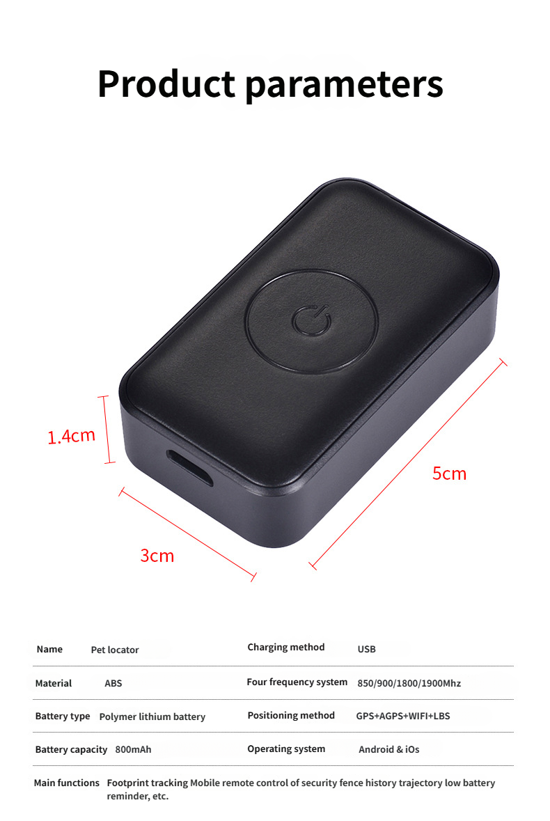 Smart Cat Collar - Adjustable Cat Collar Anti-Loss GPS Tracker Real-Time Positioning for Cats