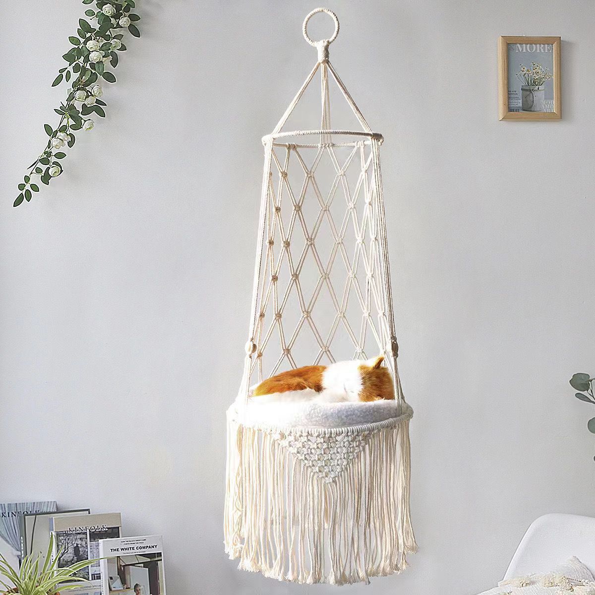 Cat hanging detachable cat hammock - Cat hammock Hanging cat bed Soft Comfortable Perch for Indoor Cats