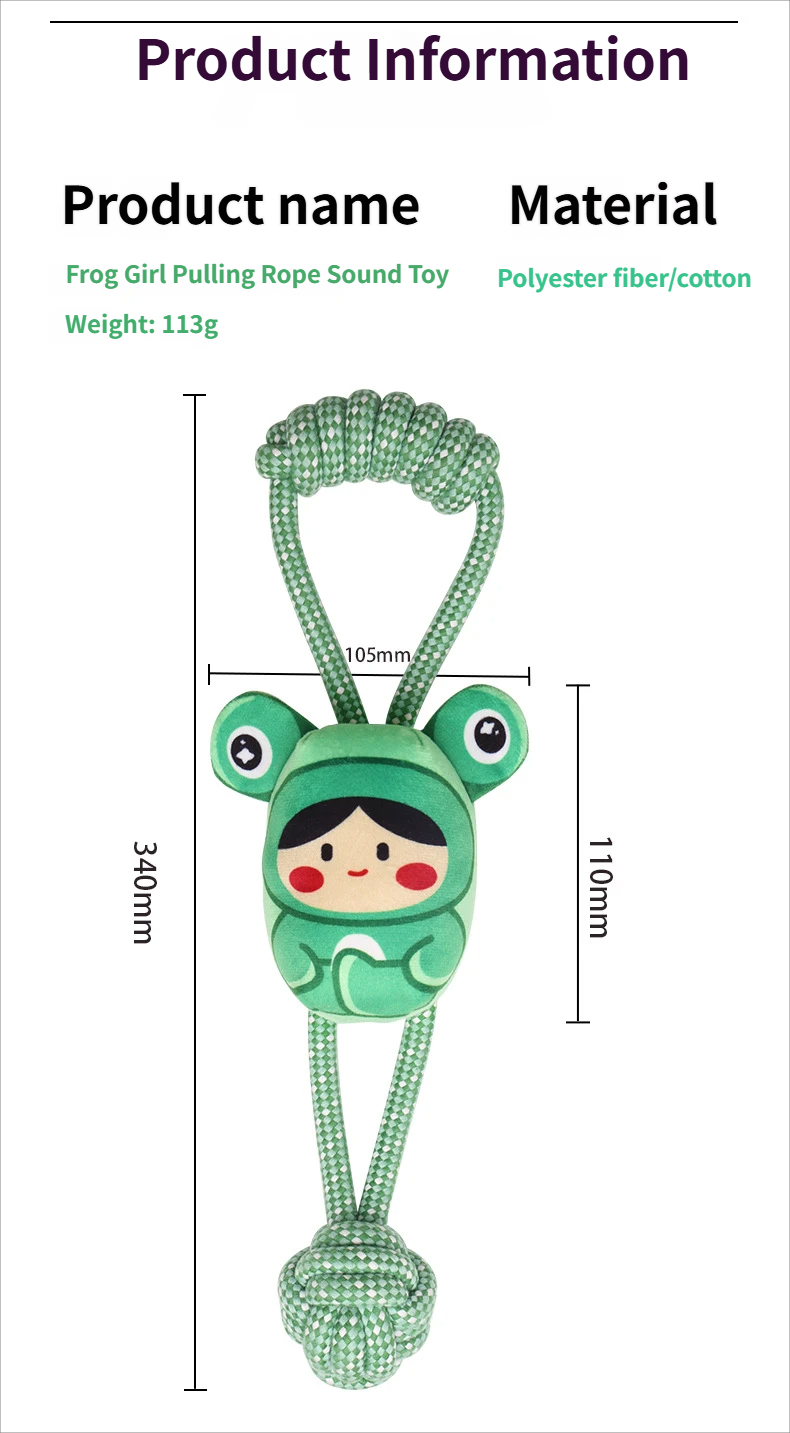 Chewing toy - interactive toy Bob cartoon noise maker toy for outdoor fetch games