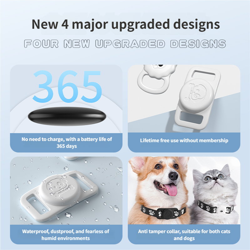 Elderly Safety Device Pet locator - Anti-Leaving Dog Tracking Collar Lightweight for Elderly & Pets