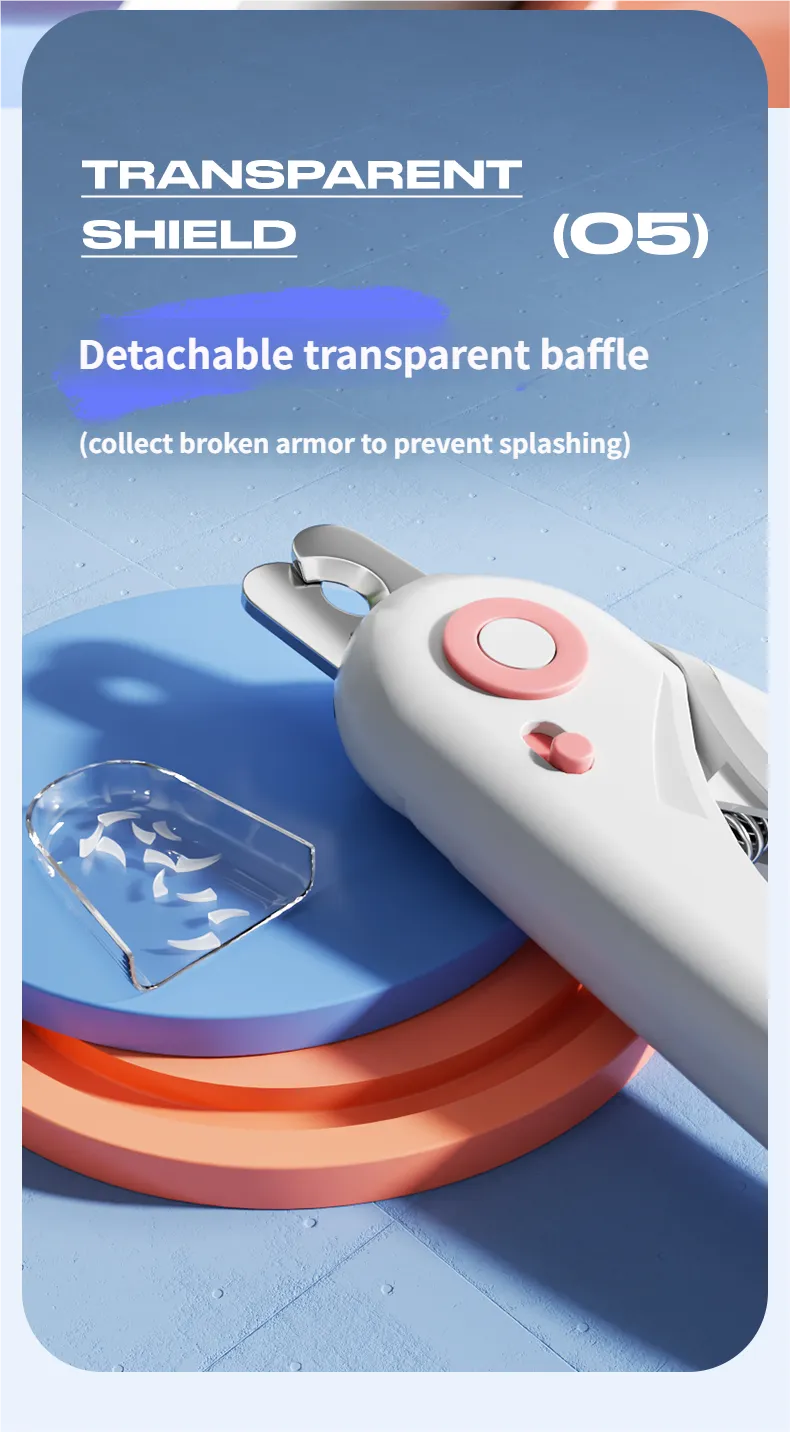 Professional Nail Clippers - Adjustable Aperture Dog Nail Trimmers Nail Scissors Blue for Kittens & Dogs