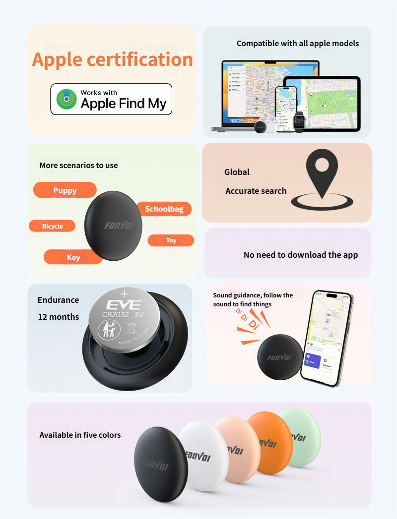 Bluetooth Tracker Apple Find My Compatible - Best Bluetooth Tracker for Lost Item Prevention