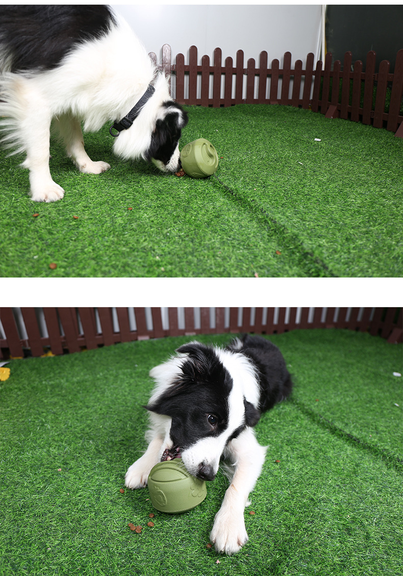 Dog food dispensing ball Chewing ball Licking ball Enrichment pet chewing toy