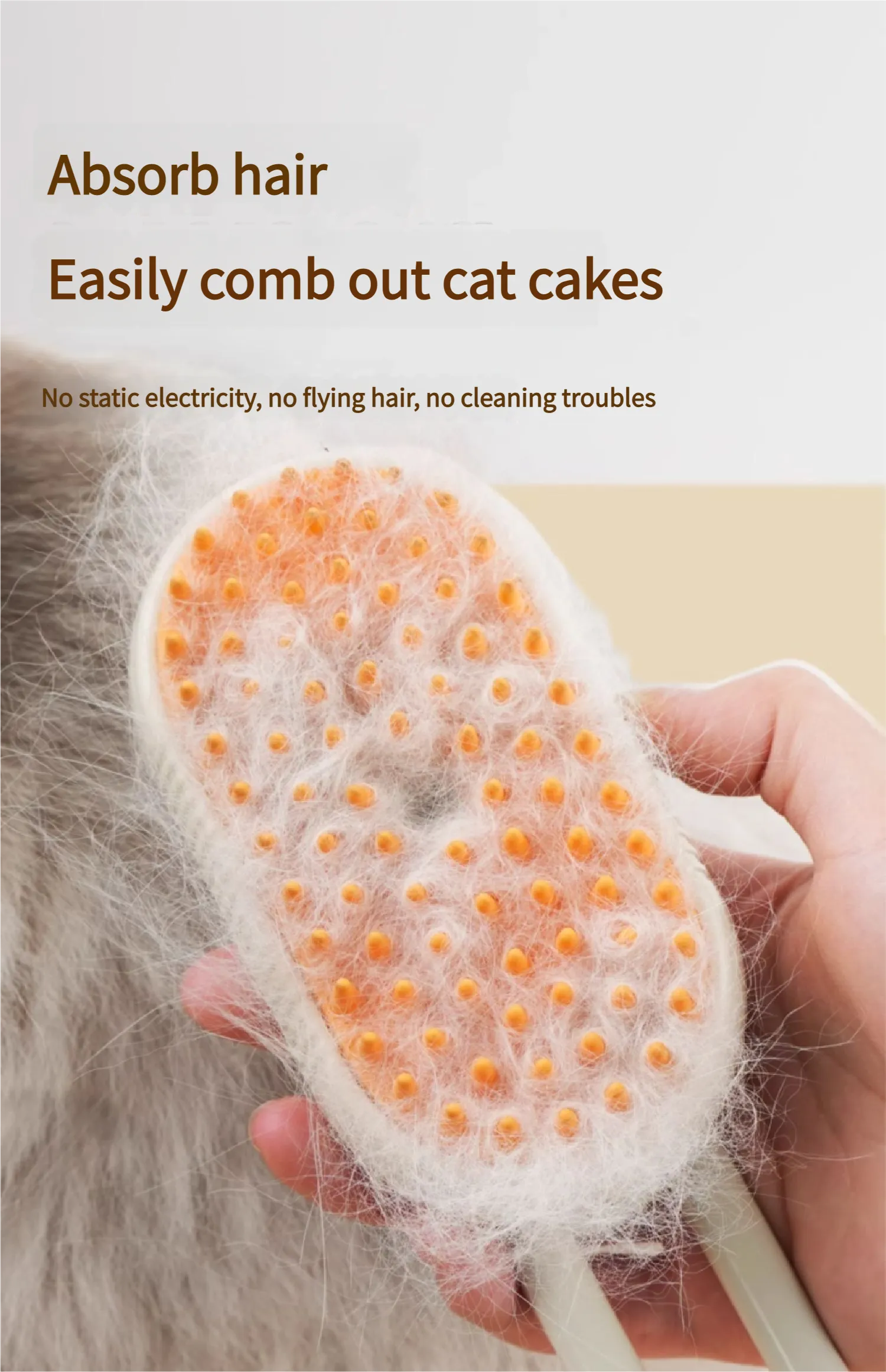 Pet spray massage comb for dogs - Cat spray massage comb with detangler Pet spray massage comb Bite-Resistant Dog Hair Brush