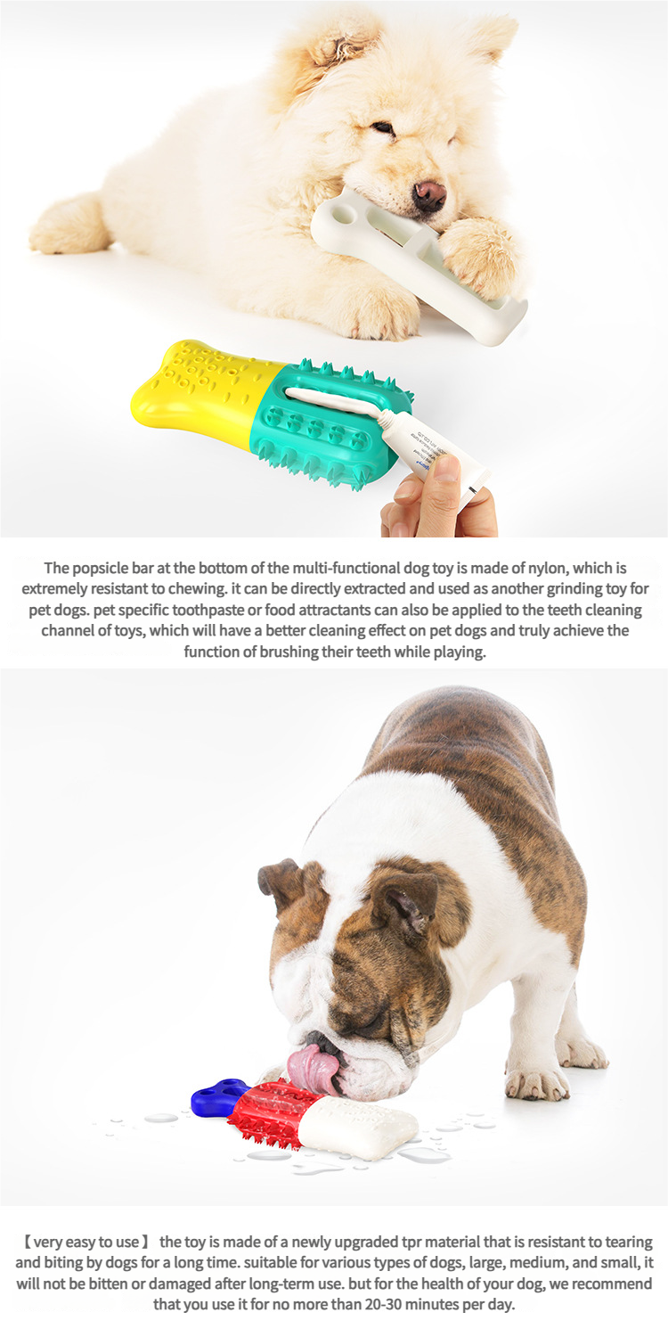 Chew toys for teething dogs - Puppy toys for teething Soothe n chew Frozen Chew Stick with Toothbrush Function