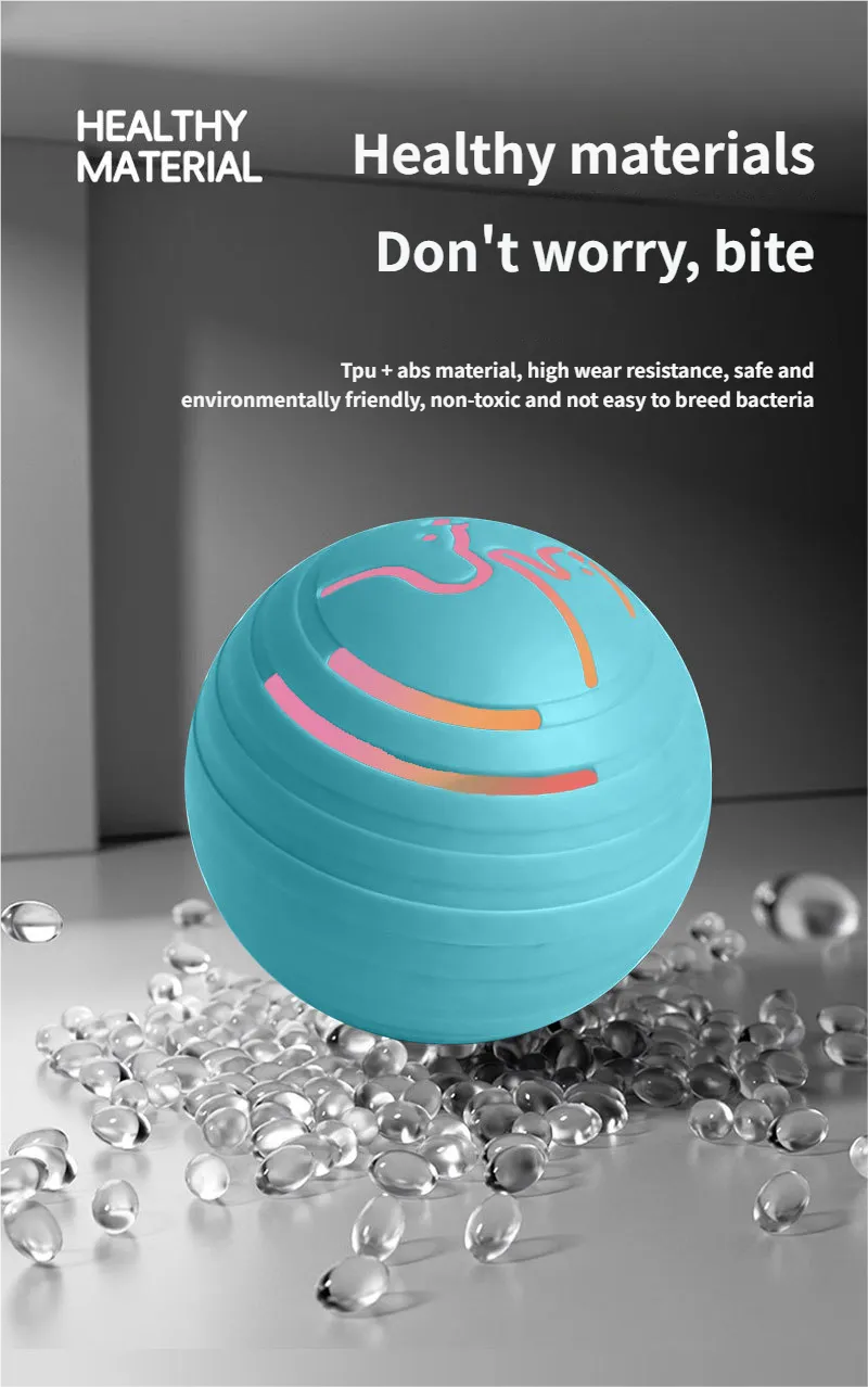 Interactive Dog Toys - Dog-shaped Interactive Ball Smart Dog Jumping Ball Lightweight for Indoor Outdoor Travel
