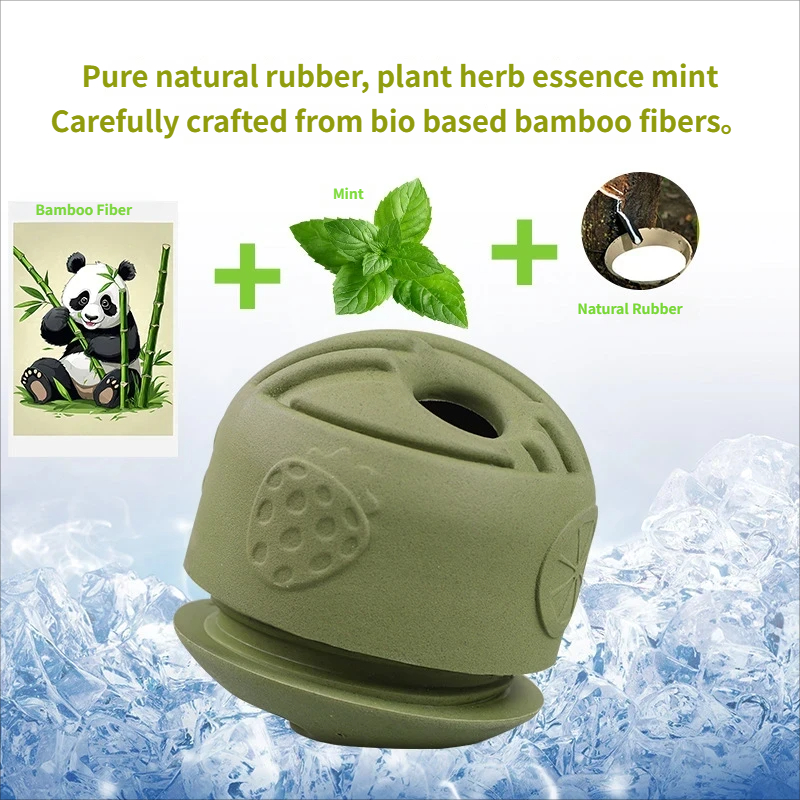 Dog food dispensing ball Chewing ball Licking ball Teeth-cleaning pet rubber toy