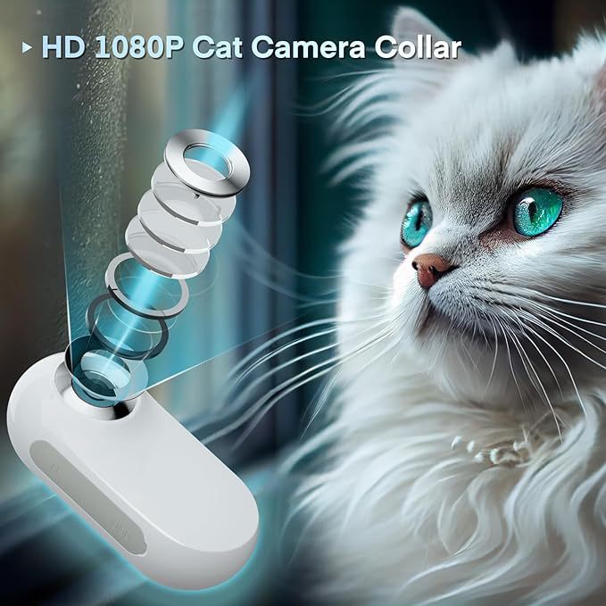Outdoor sports cameras - Video mini body cameras Cat and dog collar cameras Wireless HD Camera for Pets & Outdoor Activities