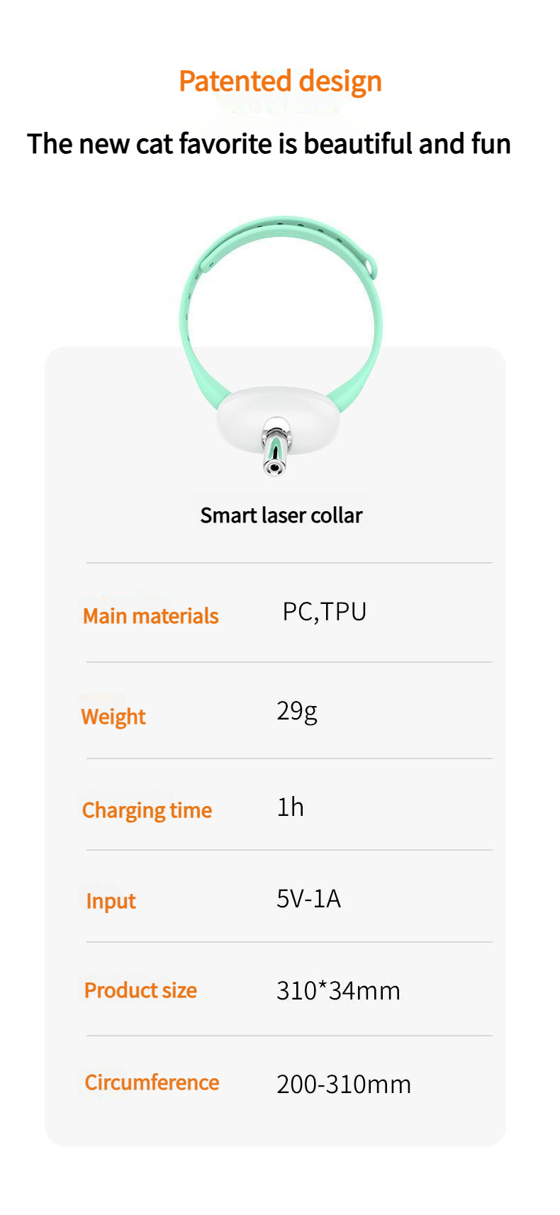 Cat laser collar - Cat laser pointer collar Smart Laser Cat Toy Collar Interactive Toy Relieves Cat Anxiety
