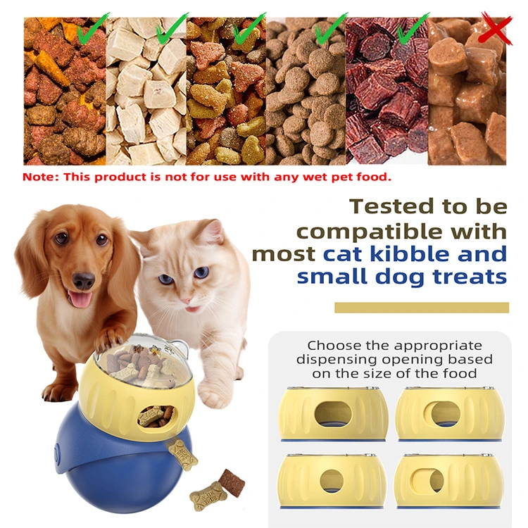 Interactive Tumbler Slow Feeder - Pet Feeder Automatic Cat Feeder Durable Tumbler Design for Pet Wellness