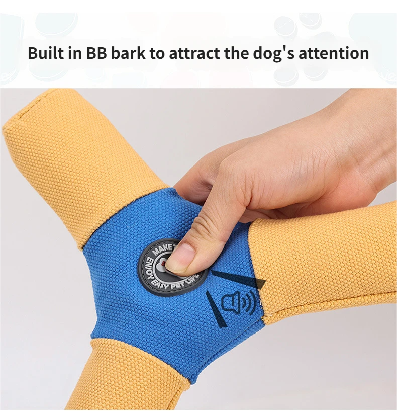 interactive toy - toys that make noise Triangular dog flying disk for training and bonding time