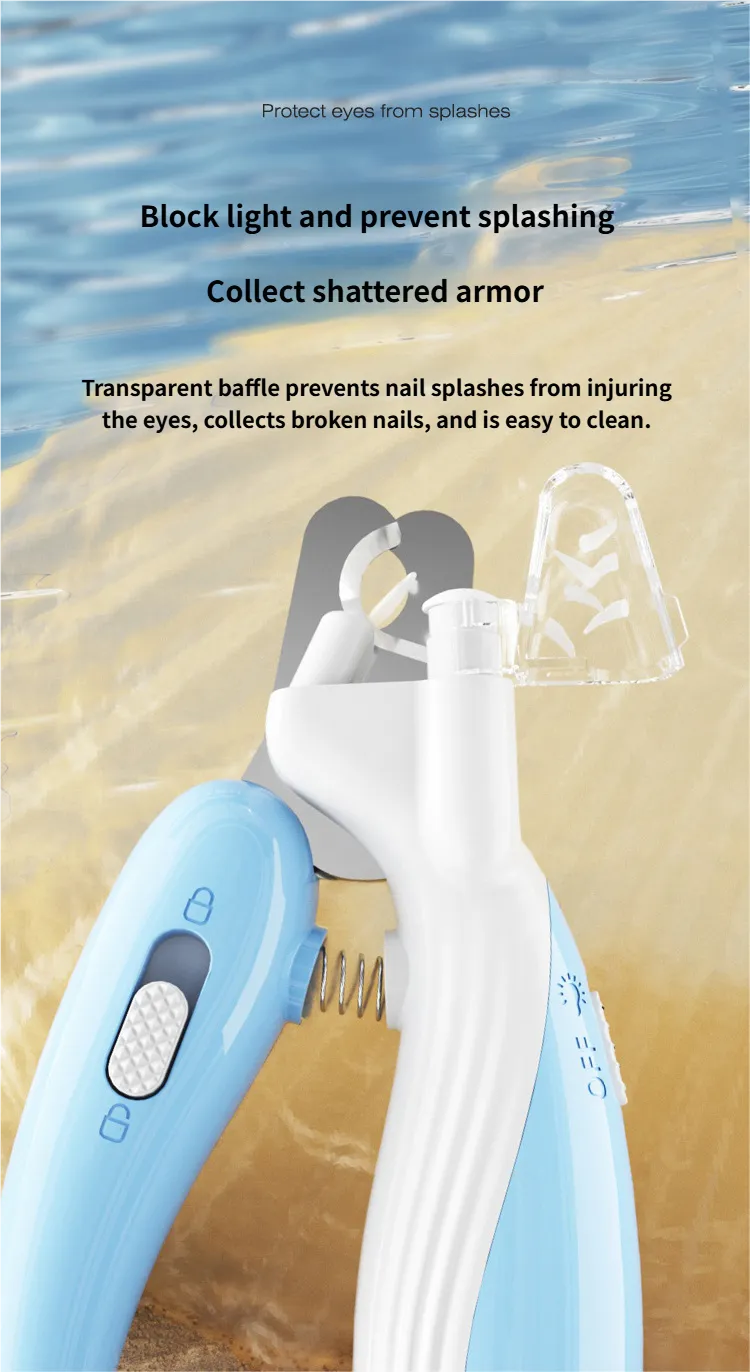 Dog Paw Trimmer - Nail Clippers Cat Paw Clippers with Light Anti-Slip Base for Stable Use