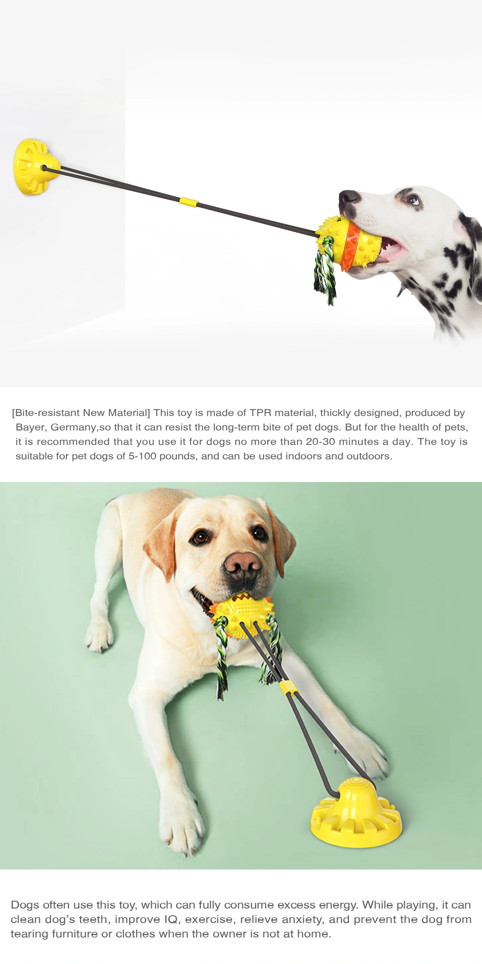 Dog Toys for Aggressive Chewers - Dog Chew Toys Dog Interactive Toys Waterproof Easy to Clean