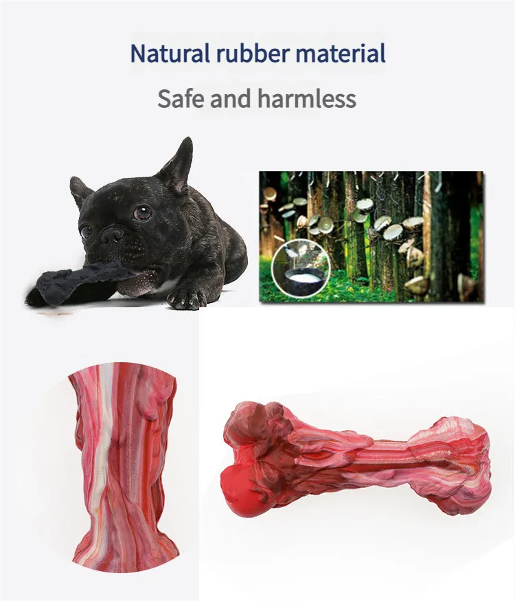Dog Biting Toy Realistic Large Bone - Dog Toy Puppy Toys for Teething Durable for Aggressive Chewers