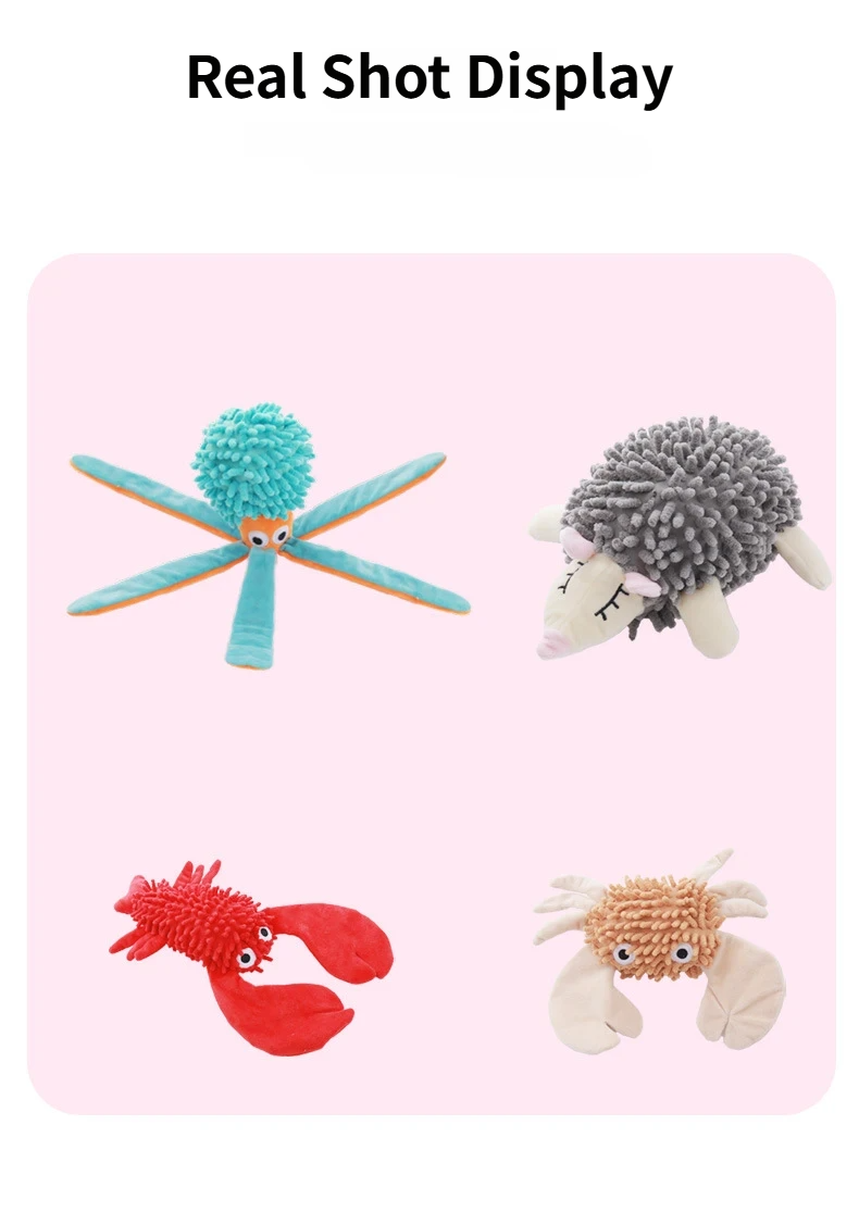 Chewing toy - Cuddly toy Hedgehog Chewing toy, a cute Cuddly toy for pet-parent bonding