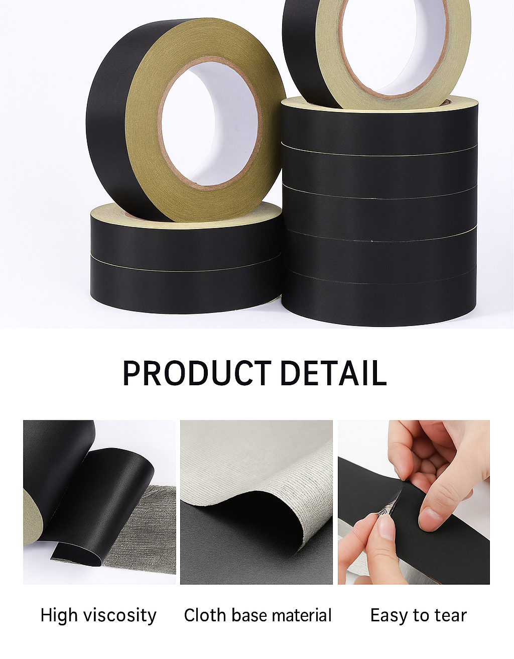 Cuộn băng dính vải Acrylic Acetate