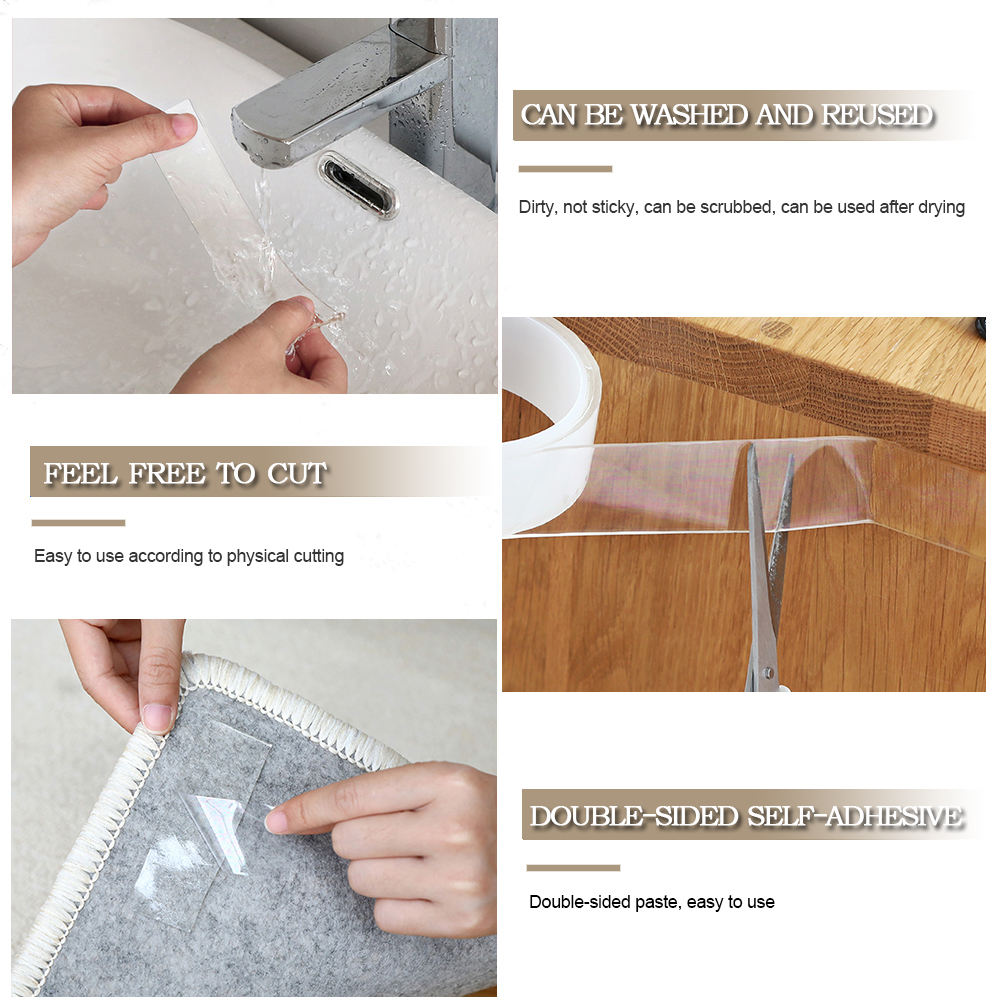 Double Sided Reusable Tape Features Double Sided Reusable Tape Features
