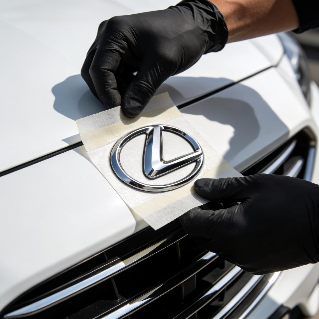 Automotive adhesive tape for bonding car exterior emblems and trim pieces