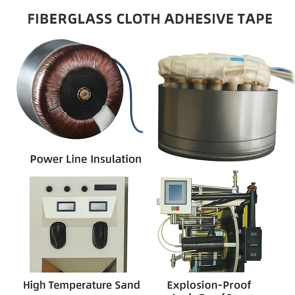 Industrial use of fiberglass cloth tape in high temperature environment Industrial use of fiberglass cloth tape in high temperature environment