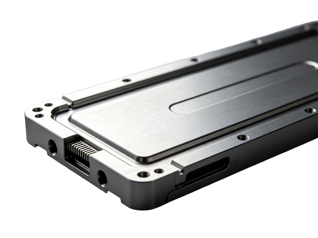 CNC machined battery pack cover with sealing groove and mounting holes