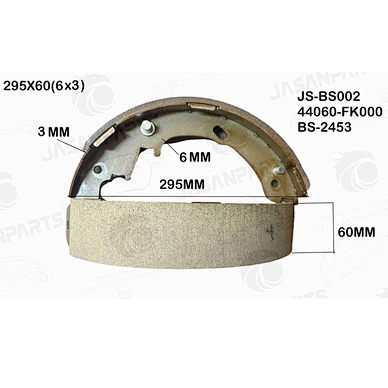JS-BS002 44060-FK000 BS-2453 BRAKE SHOES for NISSAN JASANPARTS