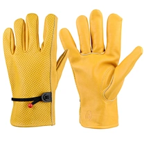 deerskin leather work gloves touch screen cycling gloves