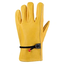 deerskin leather work gloves touch screen cycling gloves