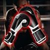 Low Price Lace up Black Leather Boxing Gloves Custom Boxing Gloves