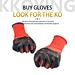 Polyester and Spandex Gloves  Cotton thread TPE Seamless knitted fabric