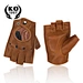 Half Finger Sport Driving Cowhide Leather Glove