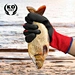 Polyester and Spandex Gloves  Cotton thread TPE Seamless knitted fabric