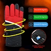 rechargeable battery ski gloves