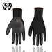 Nylon Safety Dipped Hand Gloves Working White Black Grey Construction Pu Coated Glove