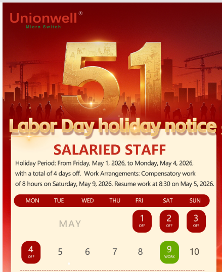 micro switch manufacturer labor day notice