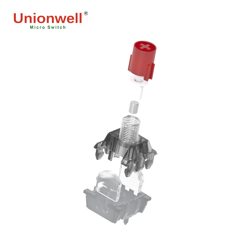 polar magnetic keyboard switch red star details view