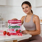 OEM/ODM 5000mg Creatine Monohydrate Gummies for Active Women - Boost Energy & Muscle Recovery - Added Vitamin D3 & Iron