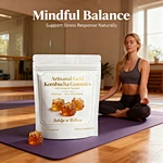EU US Hot Sale OEM/ODM Customizable Kombucha Gummies with Honey & Turmeric Herbal Supplement for Immune & Gut Support